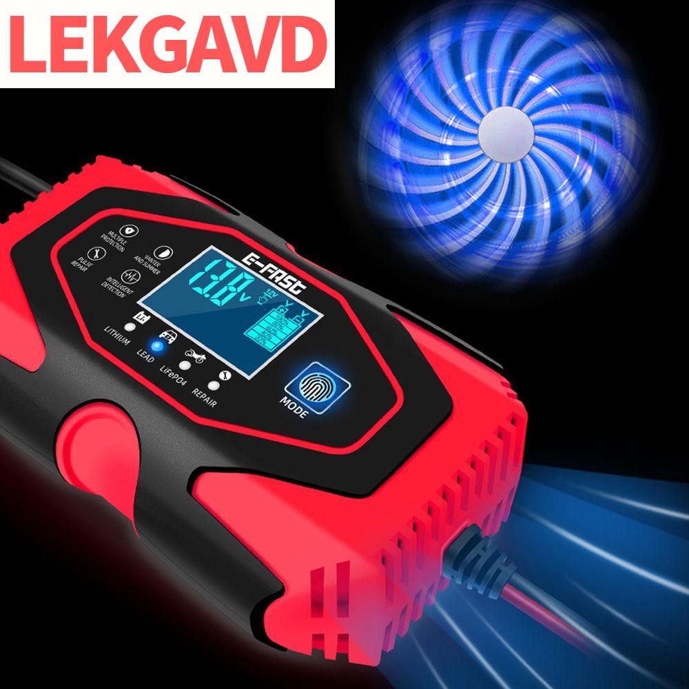 LEKGAVD Kỹ thuật số LCD Hiển Thị 12V/24V LED Màn Hình Cảm Ứng Xe Pin Sạc Pin Sửa Chữa Nhanh chóng Sạc Lithium Pin Sạc Xung Sửa Chữa Sạc Sửa chữa Sạc Tự động Xe Pin Sạc Giá 638,307 Đồng*Miễn phí vận chuyển
