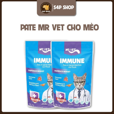 Pate Cho Mèo MRVET gói 70g Bổ Sung Dưỡng Chất - Thức Ăn Ướt Cho Mèo - S4P PETSHOP