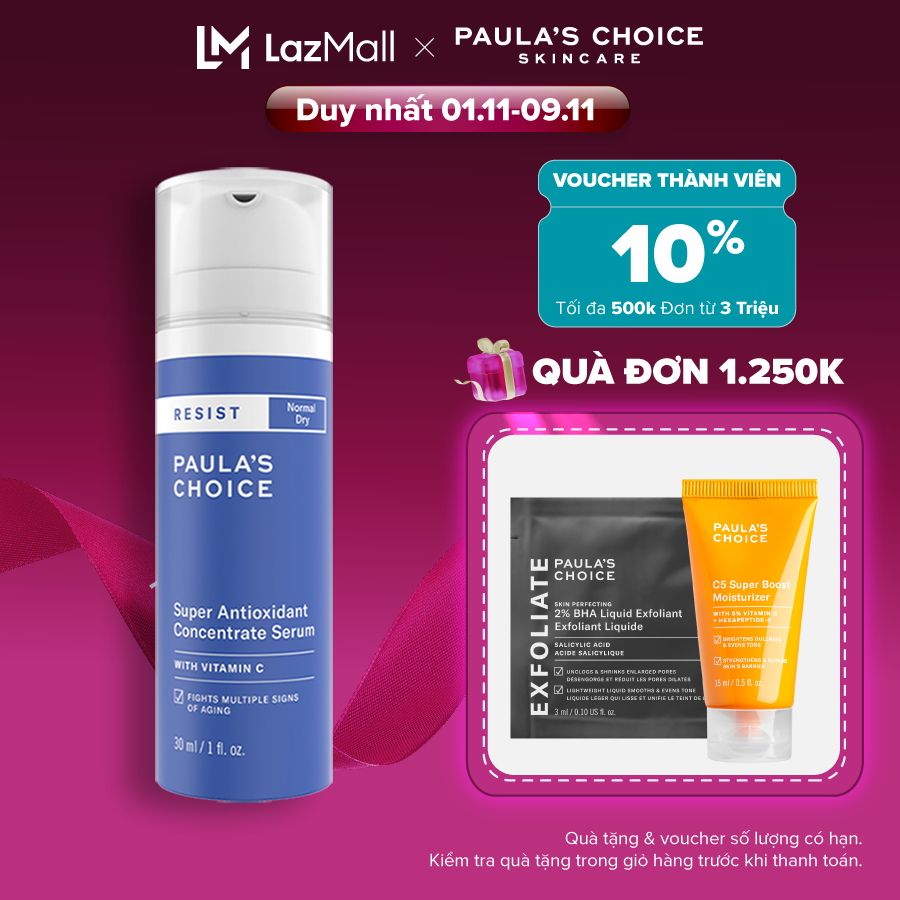 Tinh chất chống lão hóa Paula’s Choice Resist Super Antioxidant Concentrate Serum 30ml- 7640