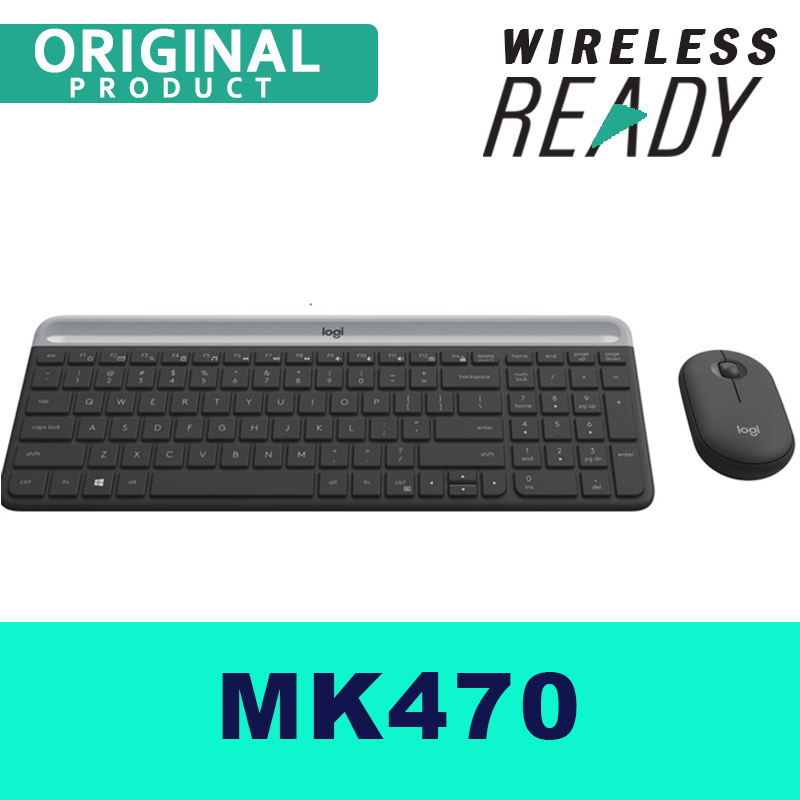 Logitech Wireless Silent Keyboard and Mouse Set MK470 for PC Singapore