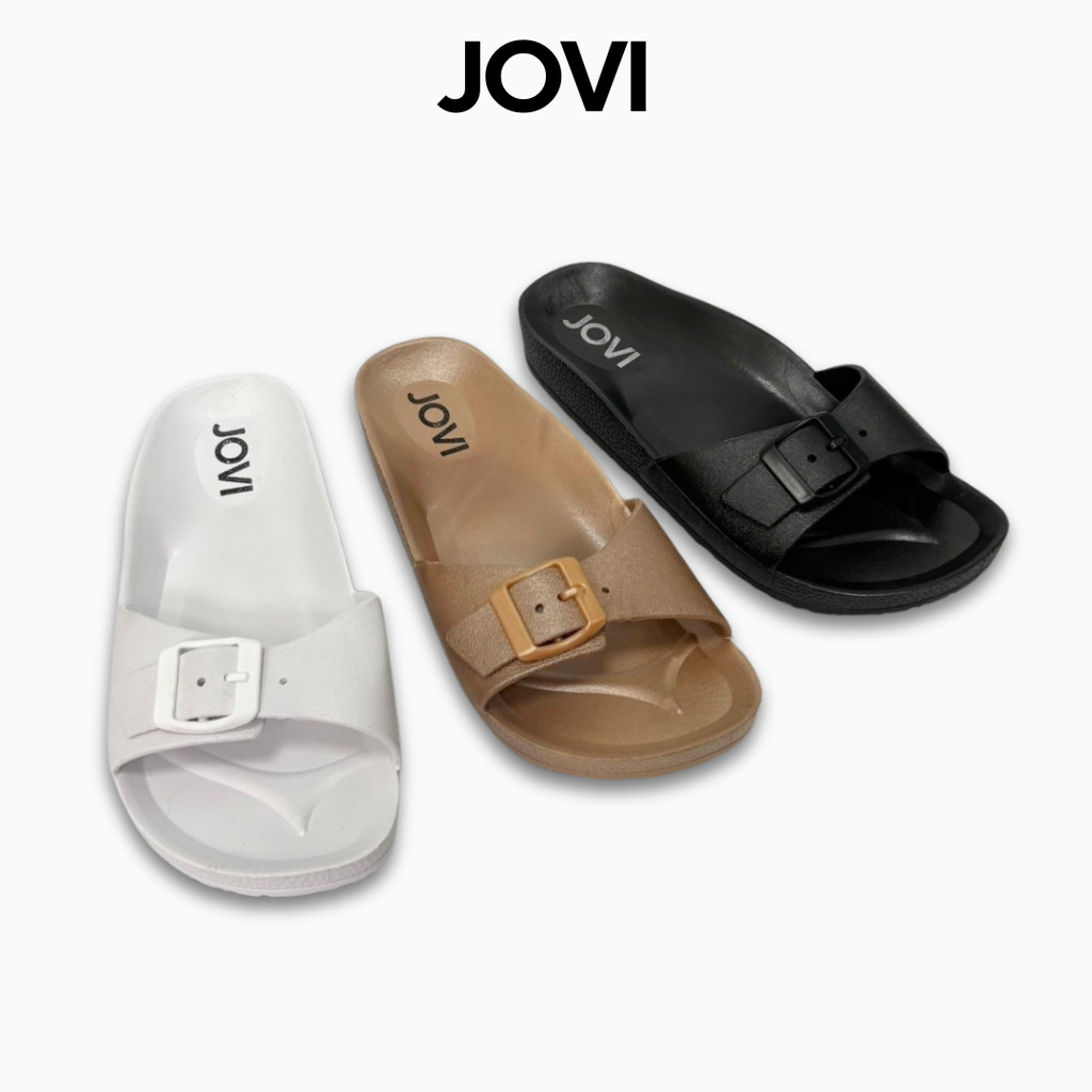 JOVI รองเท้าแตะ ยางนุ่ม กันน้ำ กันลื่น