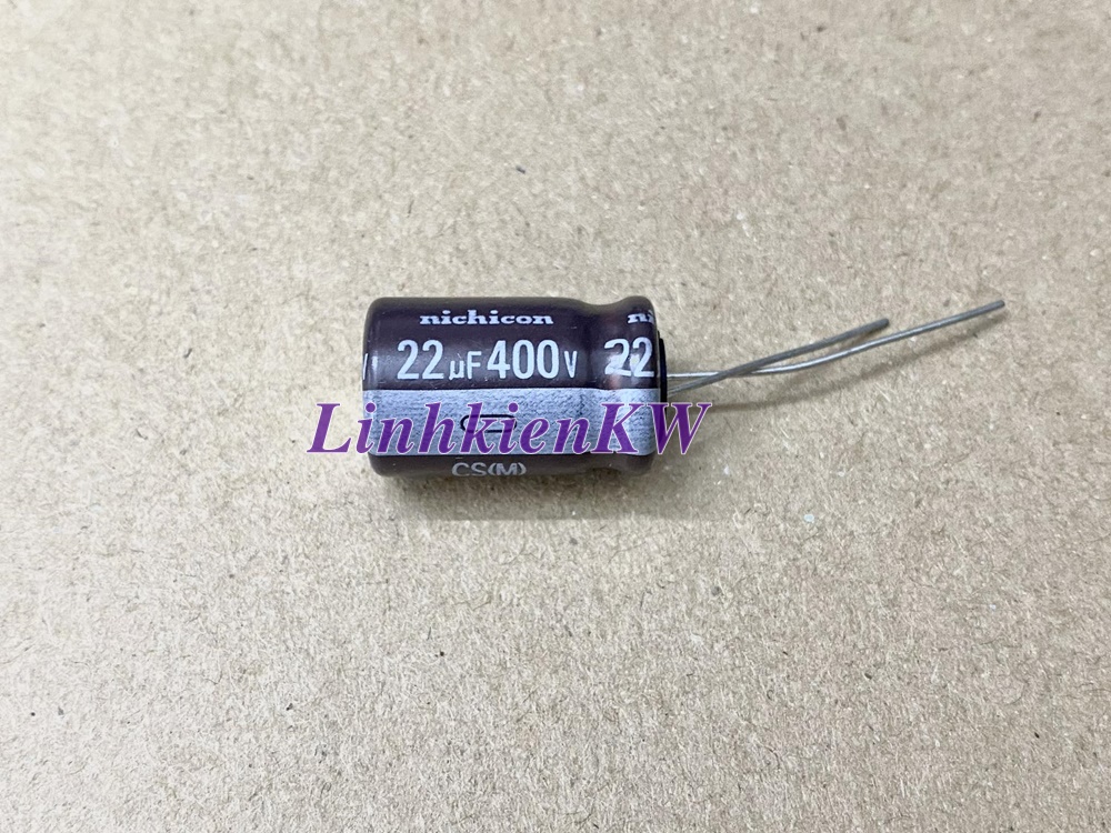 5 con tụ hóa 22uf 400v nichicon mới, chính hãng 100%.