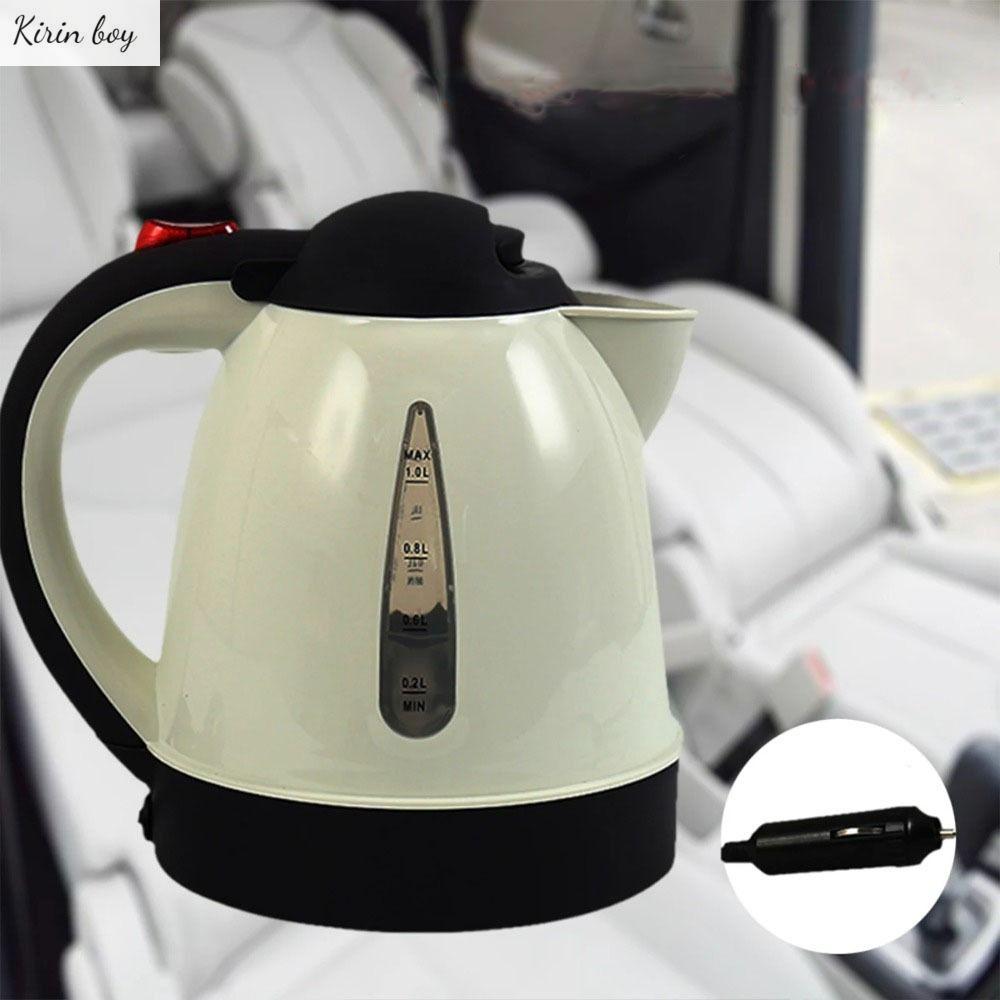 KIRIN Di động Ấm đun nước điện xe hơi 1000ml 12V 24V Bình nước nóng xe hơi Nồi hơi nước Sức chứa lớn Bình trà nóng cho xe tải Du lịch