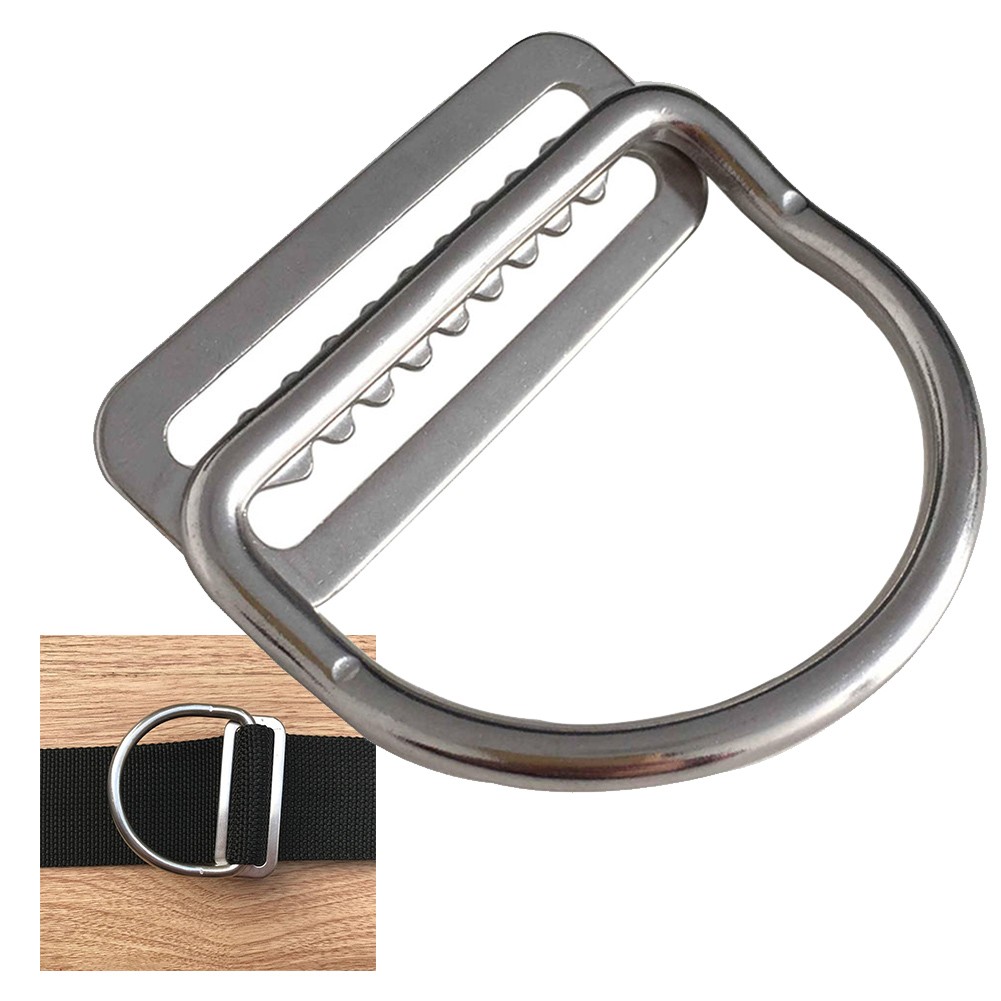 Chống ăn mòn Scuba Diving Dring Webbing Giá giữ dây đeo thép không gỉ