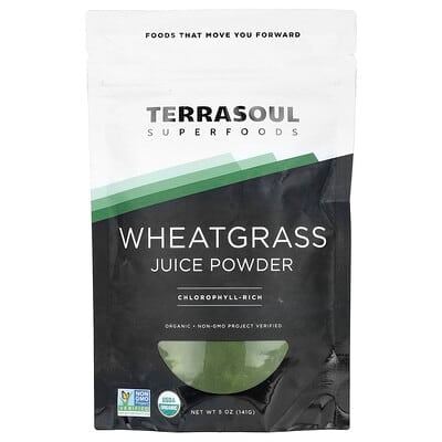 Bột nước ép cỏ lúa mì, Terrasoul Superfoods, 5 oz (141 g)