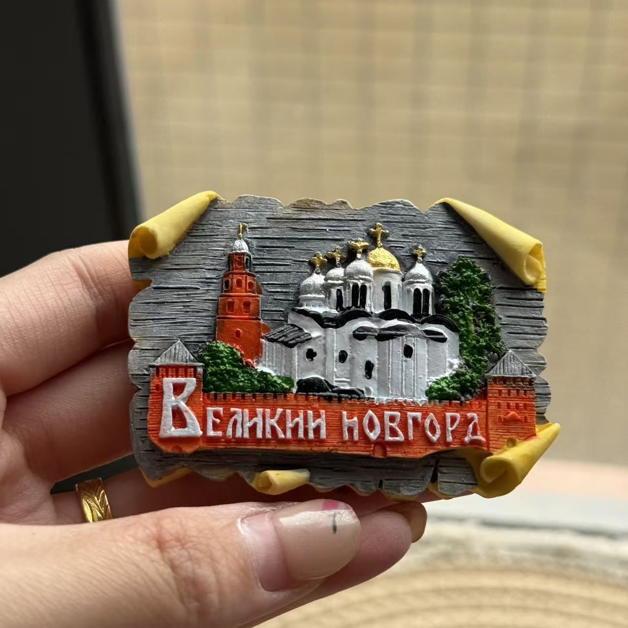 1pc Fridge Magnet Souvenirs NorwayDubaiNew ZealandCanadianTaipeiRussiaBelgiumAustralia Decorative Travel Memory Collectible for Refrigerator