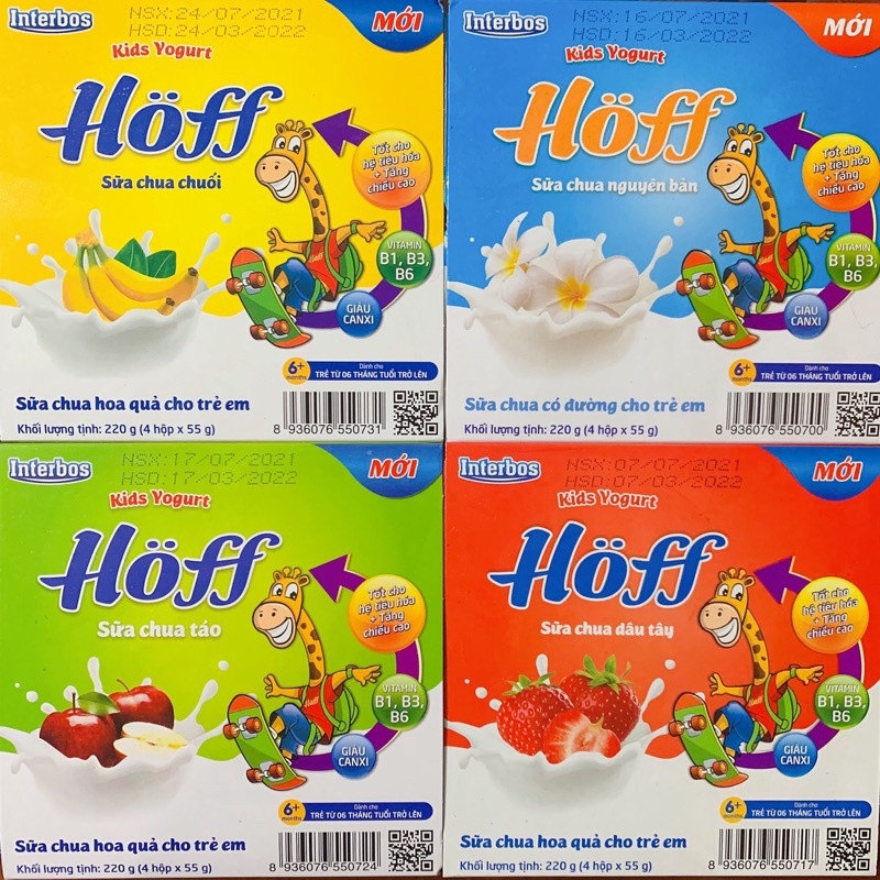 Sữa Chua Hoff vỷ 55gx4 cho trẻ