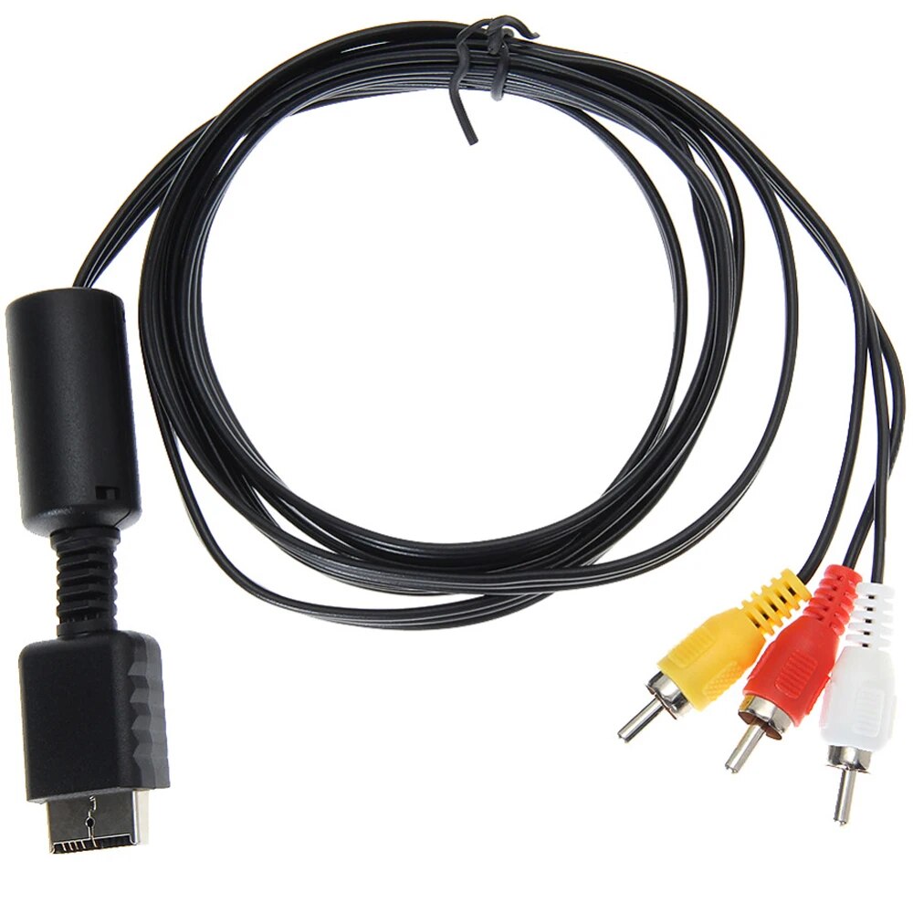Ban đầu người dùng thân thiện alloyseed cho PS2 PS3 tổ 6ft Gamepad Chiều dài cáp 1.8m âm thanh video cáp AV để RCA cho hệ thống cáp trò chơi