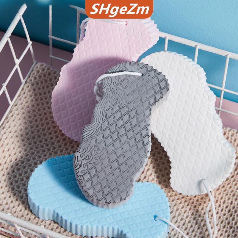 [COD] SHgeZm Mềm miếng bọt biển cơ thể Scrubber bé người lớn tắm tẩy tế bào chết Chà Da sạch công cụ