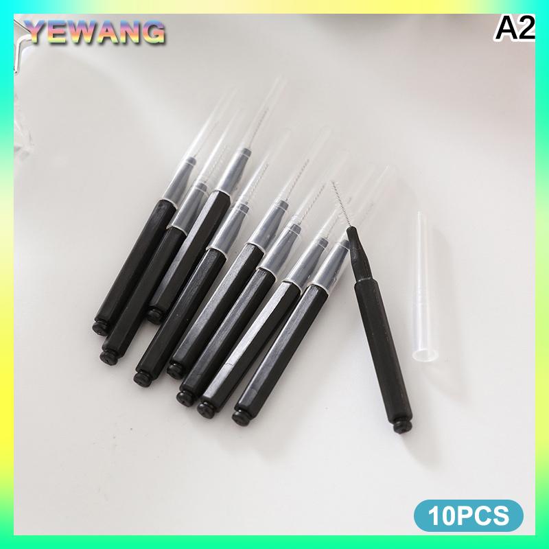YEWANG 10 cái Đầu vòi hoa sen làm sạch bàn chải lỗ nhỏ công cụ làm sạch chống tắc nghẽn Mini crevice lông cho khoảng cách vòi phun phòng tắm ô tô - 9