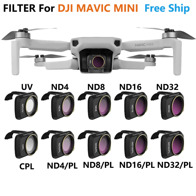 For DJI Mavic Mini 2 /MINI SE Camera  Filter MCUV ND4 ND8 ND16 ND32 CPL ND/PL Filters Kit For Mavic Mini Drone Essories