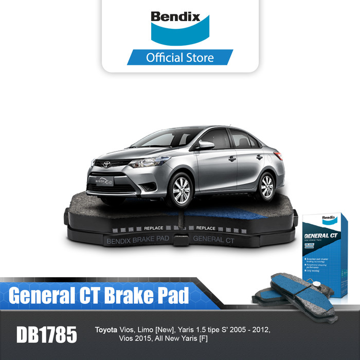 Bendix Kampas Rem Depan Mobil Toyota Vios Limo New - DB1785GCT Harga 571,700 Ringgit*Penghantaran Percuma