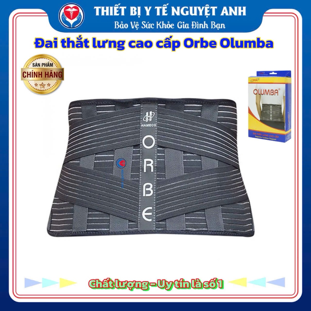 Đai Lưng Cột Sống Olumba Orbe Thoát Vị, Thoái hóa, Đau Lưng - Chính Hãng