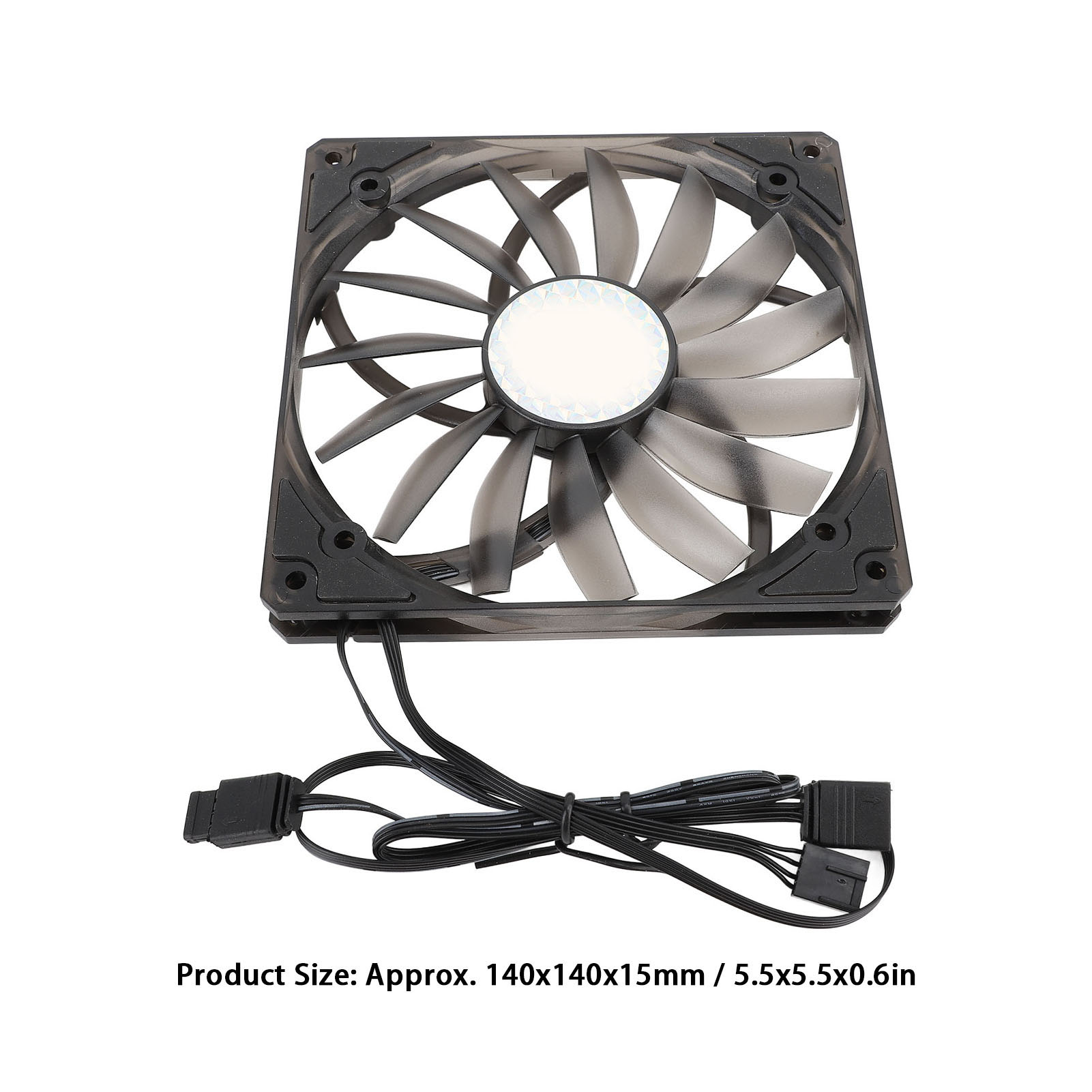 Garosa Quạt vỏ 140mm Hiệu suất cao Quạt vỏ RGB siêu mỏng Điều khiển 300–1100 vòng / phút Hỗ trợ Đồng bộ hóa bo mạch chủ 5V ARGB Vòng bi áp suất động MFDB (Màu đen) Giá 302,000 Đồng*Miễn phí vận chuyển