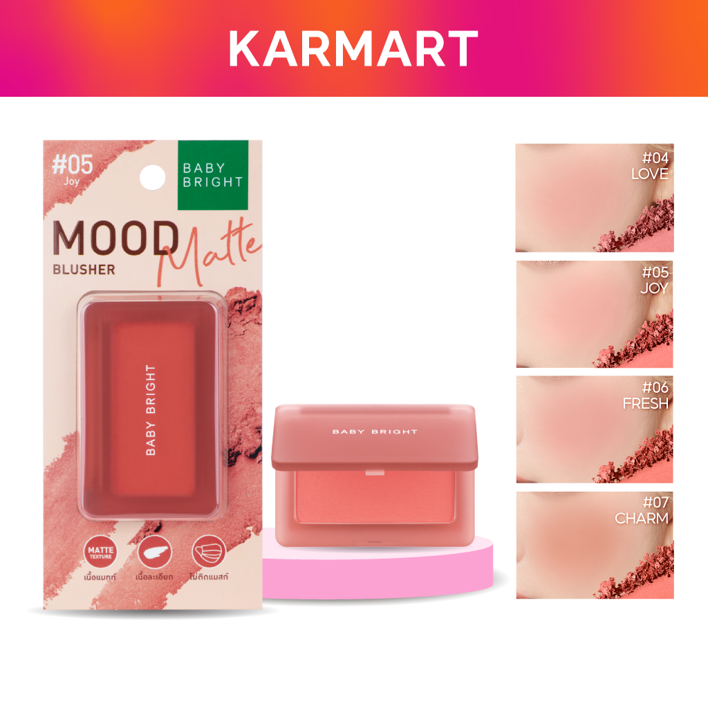 Phấn má hồng Baby Bright Mood Matte Blusher 4.5g