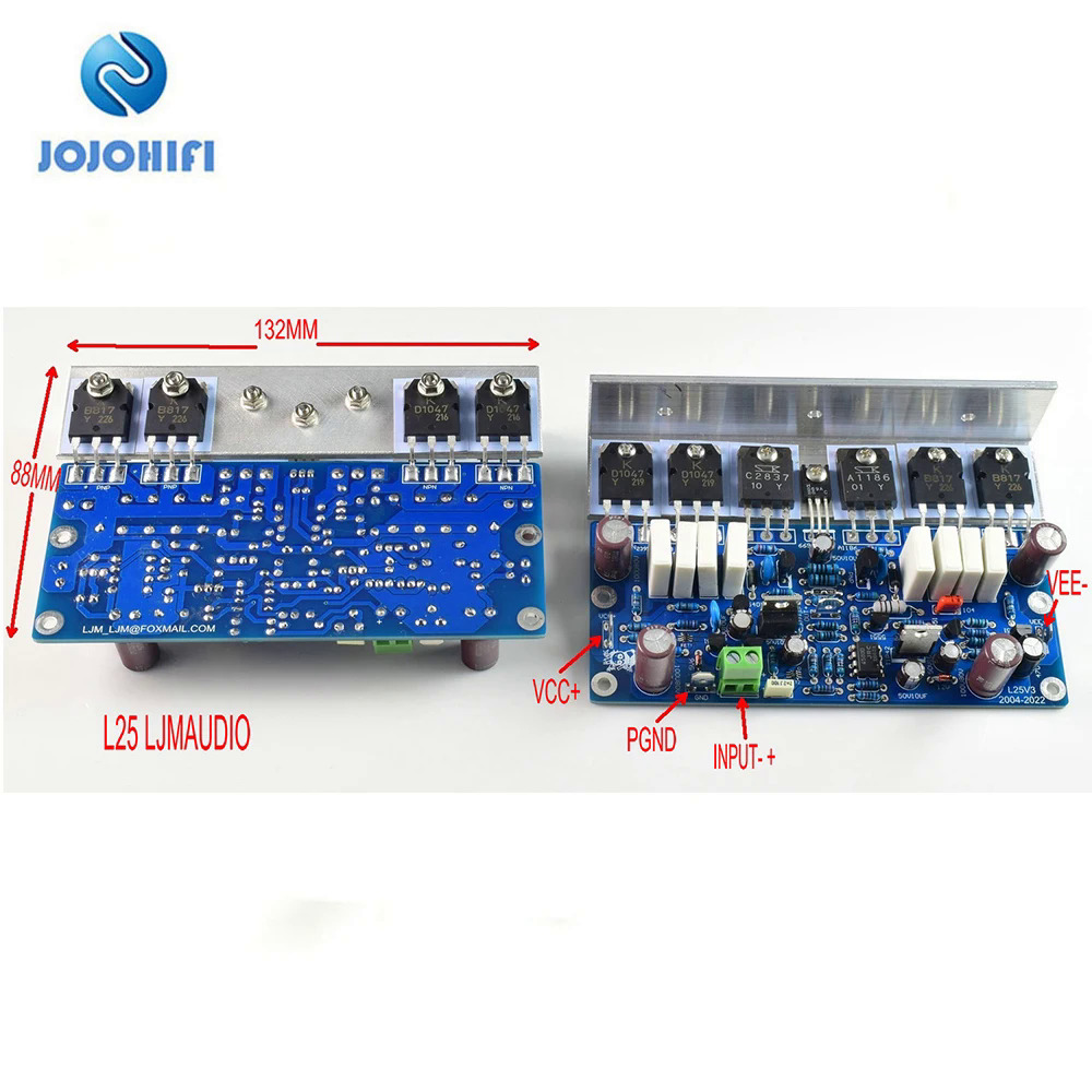 1 cặp L25 250W 8R PrePost-Level kết hợp biến dạng thấp cao lái xe lực lượng kép kênh Board khuếch đại công suất góc cạnh nhôm