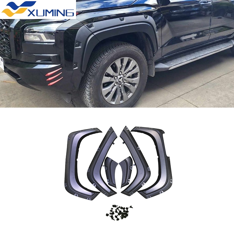 Xuming for Mitsubishi TRITON 2024 Matte Black Car Fender Flares，L200 Car Wheel Hub Cover ราคา 10,954 บาท*ส่งฟรี