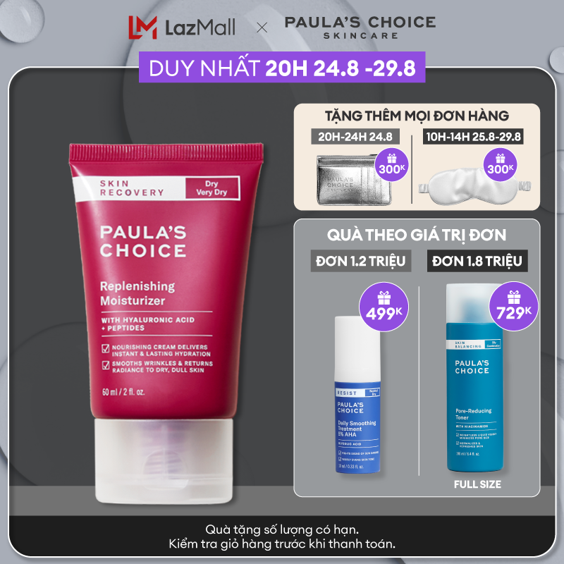 Kem dưỡng ẩm phục hồi nhanh chóng cho da khô Paula’s Choice Skin Recovery Replenishing Moisturer 60 ml 1860