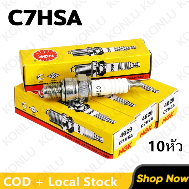 C7hsa R C7Hsa Ngk Spark Plug 10 Pieces, Both Injectors and Carburetor, Short ...