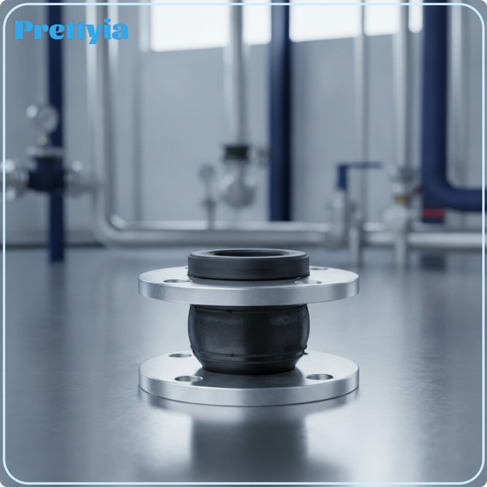 Prettyia Vibration-Damping Rubber Joint with Steel Flanges Corrosion-Resistant Pipe Connector Reinforced Hardware for Industrial Piping ราคา 5,401 บาท*ส่งฟรี