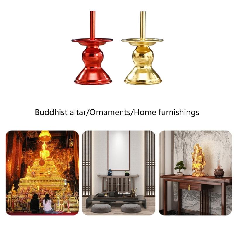 Gói của 2 kim loại cầu nguyện hiển thị chủ sở hữu truyền thống nhà đền thờ thiêng liêng thờ phượng trang trí nến