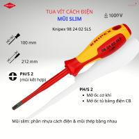 Tô Vít Knipex Mũi Slim 98 20 35 SL/98 20 55 SL/98 24 01 SL/98 24 01 SLS/ 98 98 24 02 SL/98 24 02 SLS Cách Điện 1000 Volt