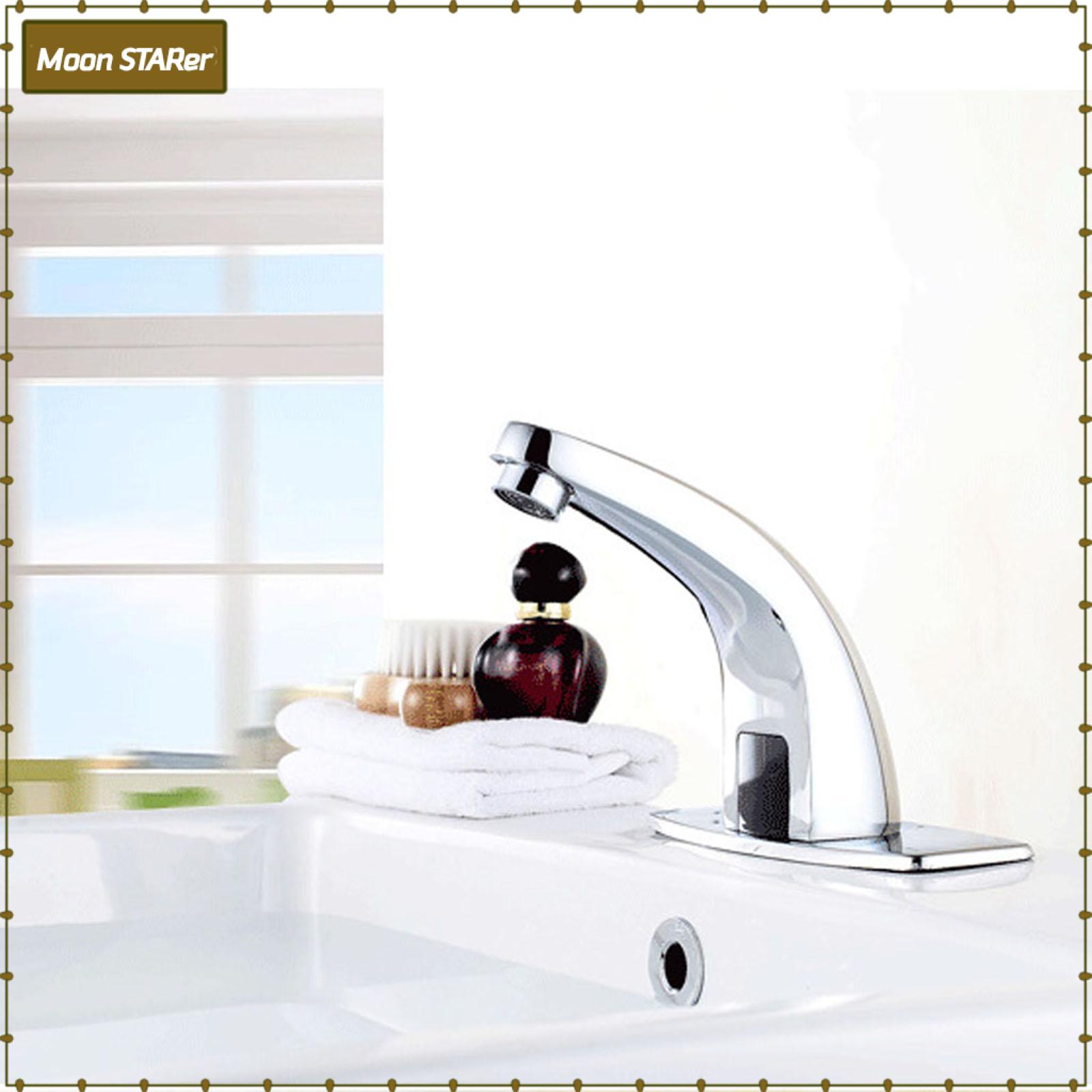 Moon STARer Alloy Automatic Infrared Sensor Sink Basin Faucet Hands Free Auto Mixer Tap