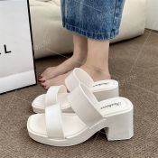 NEW Style 7.5CM Block Heels Wedge Heels Sandals For Women