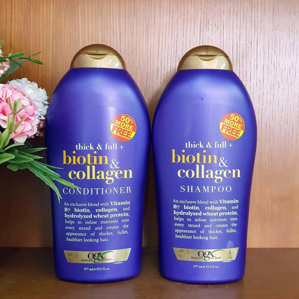 Biotin Collagen Tím- Biotin Collagen Tím 577ml Cặp Dầu Gội Xả Chống Rụng Tóc 5