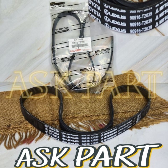 VAN FAN V BELT TALI KIPAS 6PK 1150 TOYOTA ALL NEW YARIS VIOS 2016 UP ETIOS 90916-T2039 Giá 75,750 Đồng*Miễn phí vận chuyển