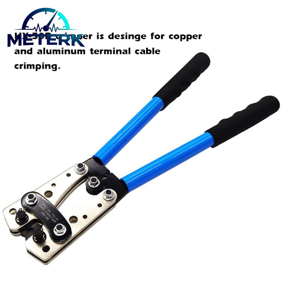 Meterk HX-50B Portable Cable Crimping Tool Professional Terminals Crimper Plier Car Auto Copper R-ing Terminal Wire Crimp Terminals Soldered Connectors Kit Multifunctional Hand Tools Giá 676,000 Đồng*Miễn phí vận chuyển