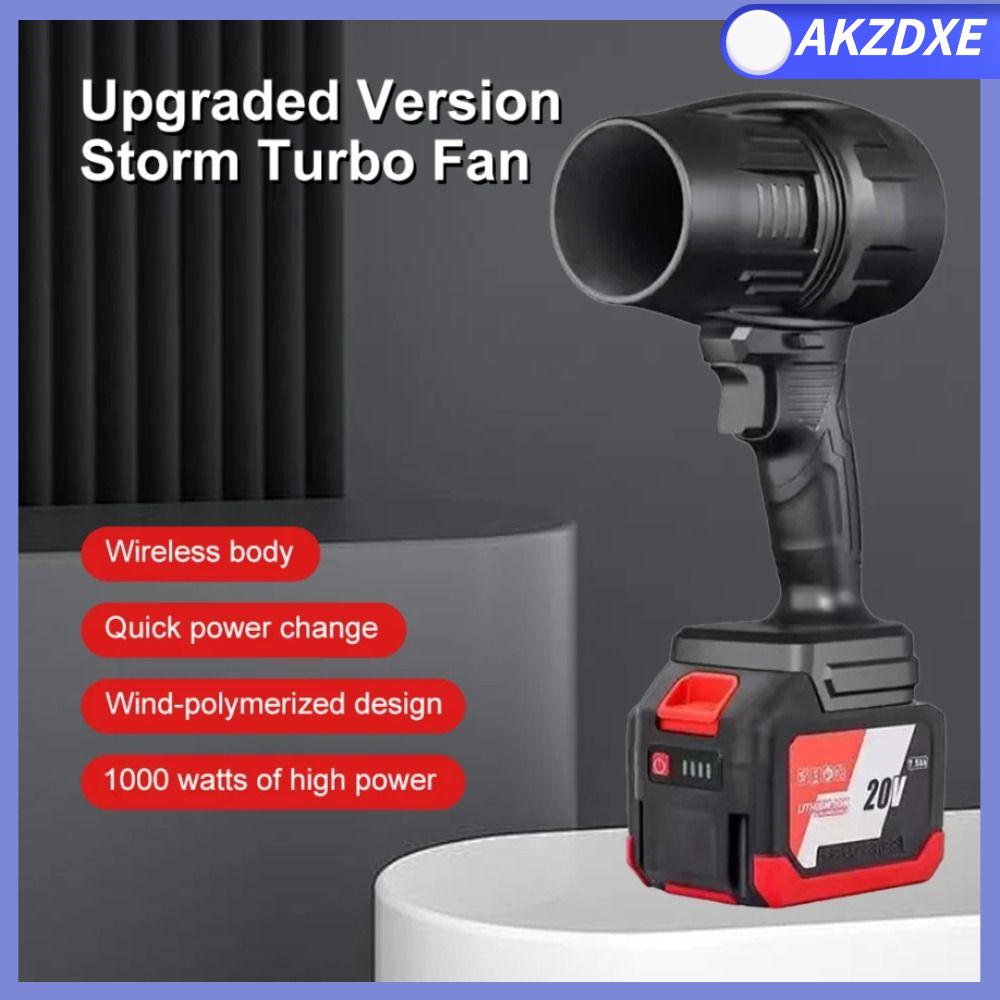 AKZDXE Mạnh mẽ Máy bão turbo Tốc độ cao Cầm tay Chổi điện Di động Lực gió 500g Quạt tăng áp ô tô dành cho việc vệ sinh PC trong vườn và trong xe hơi