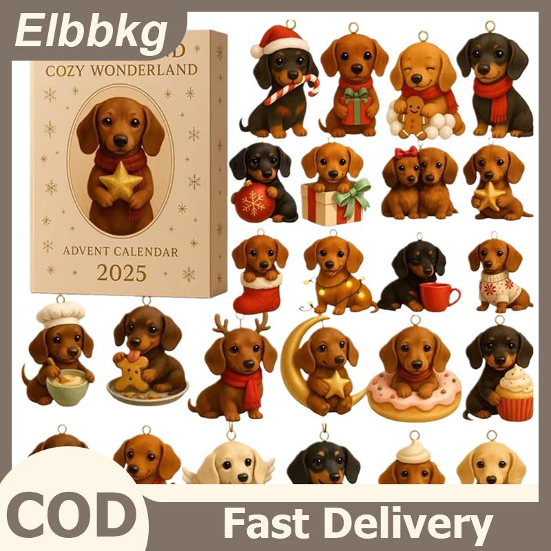 Elbbkg ดัชชุนด์2025ปฏิทินการถือกำเนิดในดินแดนมหัศจรรย์ที่อบอุ่น24วันของเครื่องประดับรื่นเริงกับอุปกรณ์เสริมที่มีธีมอบอุ่น ราคา 169 บาท*ส่งฟรี