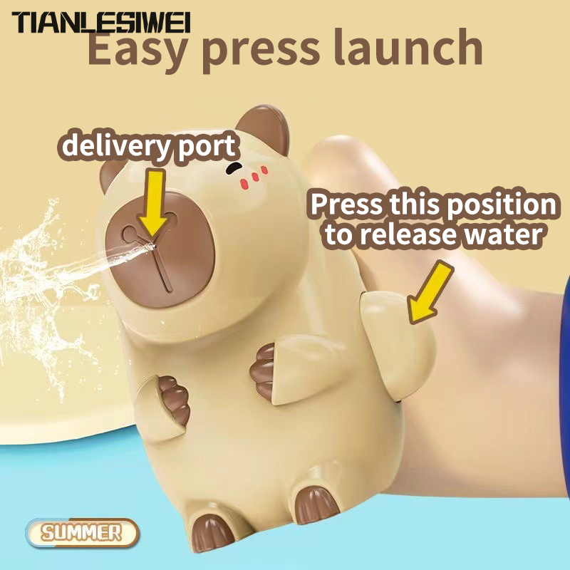 TIANLESIWEI Water gun water dolphin water gun water play toys baby bathroom bath outdoor spray water press toy gun ราคา 36 บาท*ส่งฟรี