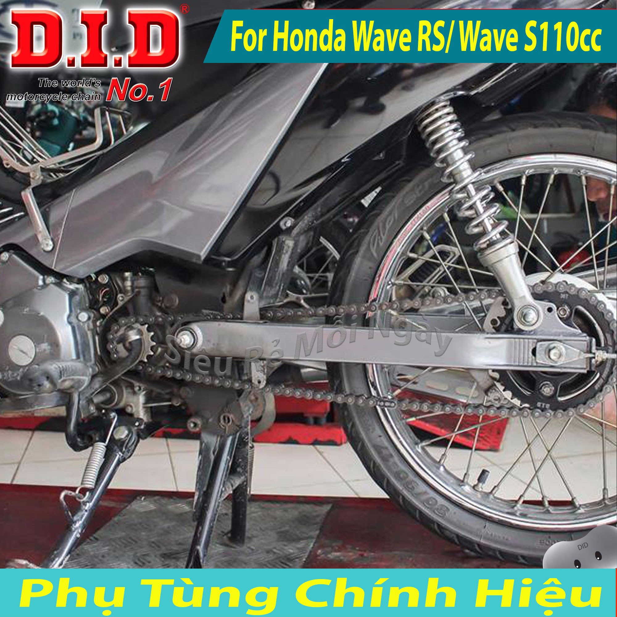 LZD Bộ Nhông Sên Dĩa DID Honda Wave RS Future NEO Wave S110cc Sên DID 10ly Thái Lan