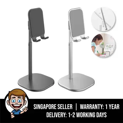 Portable Angle Height Adjustable Phone Stand Holder for Desk, Compatible with All Mobile Phones