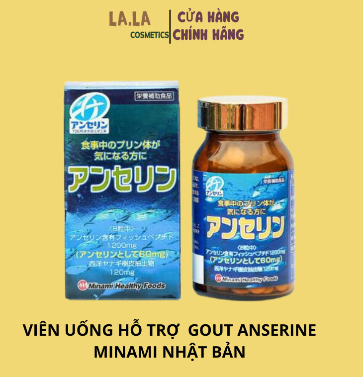  Viên uống hỗ trợ phòng chống và giảm Gout Anserine Minami Nhật Bản 