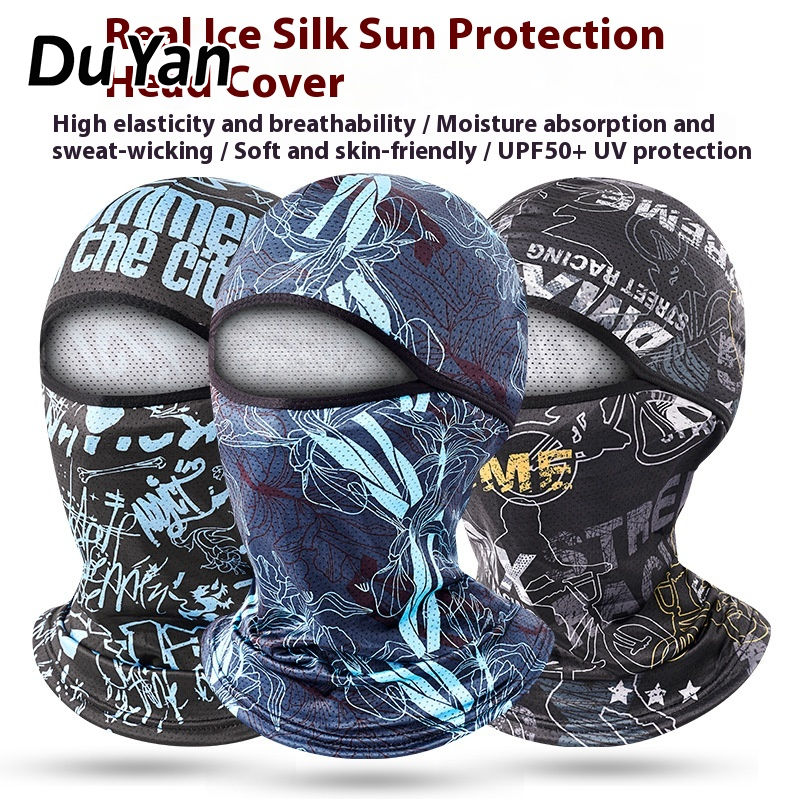 Du Yan Summer Sun Protection Face Mask for Outdoor Cycling and Motorcycling ราคา 90 บาท*ส่งฟรี