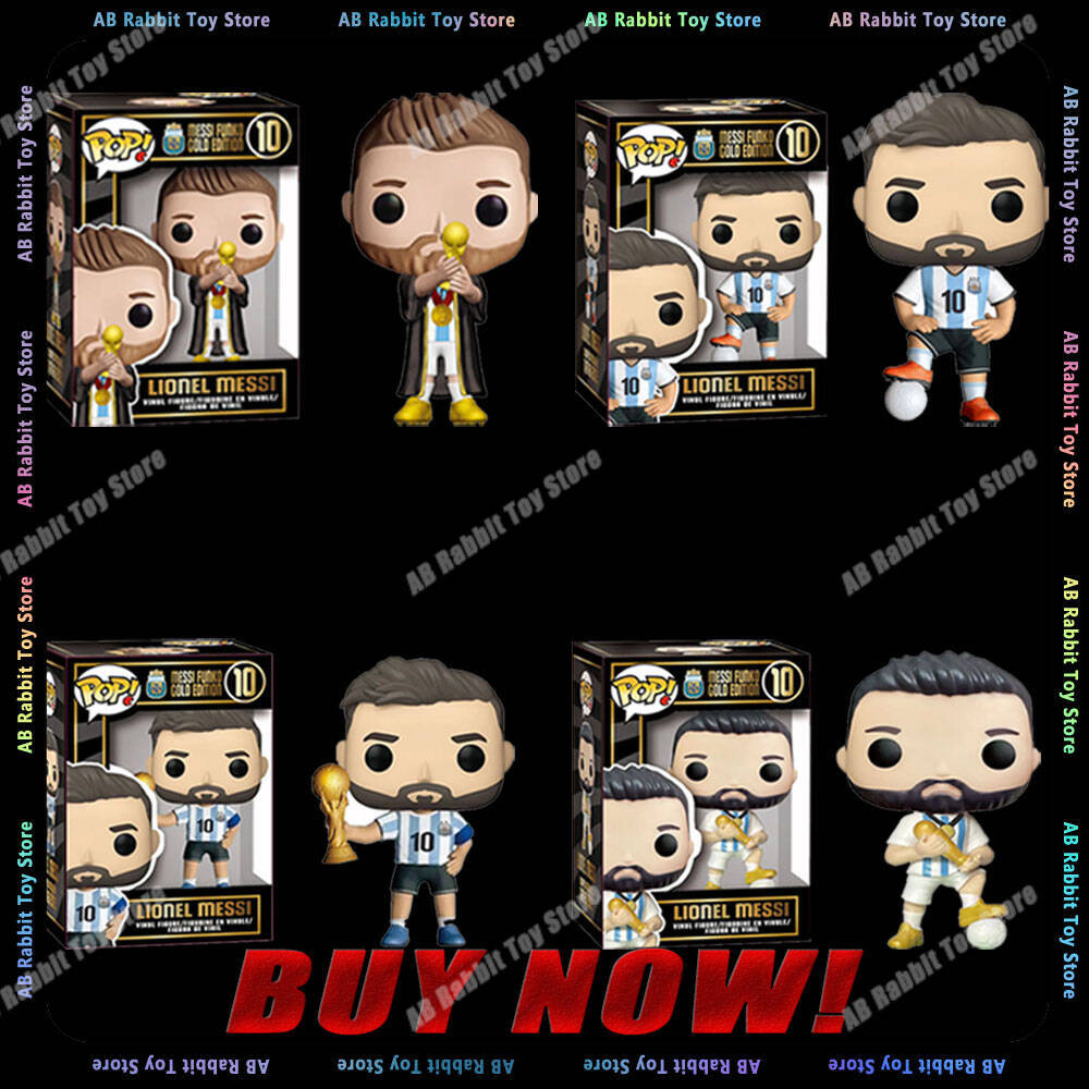 Funko Pop Vàng Phiên Bản Messi Mô hình nhân vật Bóng Đá Siêu Sao Messi Funko mô hình anime Bộ sưu tậ