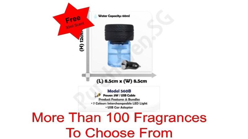 [BNIB] FOC 30ml Scent Liquid! Model 560B Mini Car Water Air Purifier 60ml Singapore