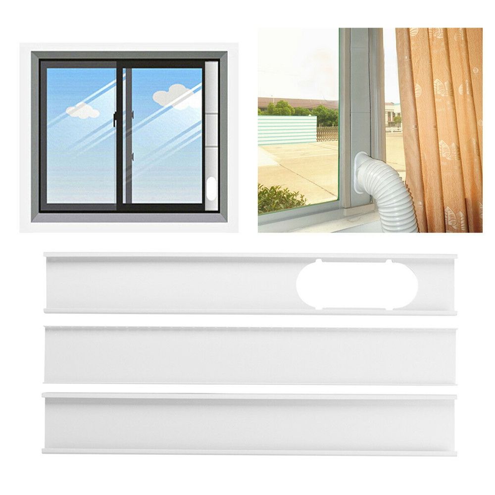 ZHISHAJIU Điều chỉnh được Bộ phận điều hòa không khí Thiết bị gia dụng Ống xả Bộ cửa sổ trượt Tấm chắn gió Phụ kiện điều hòa không khí