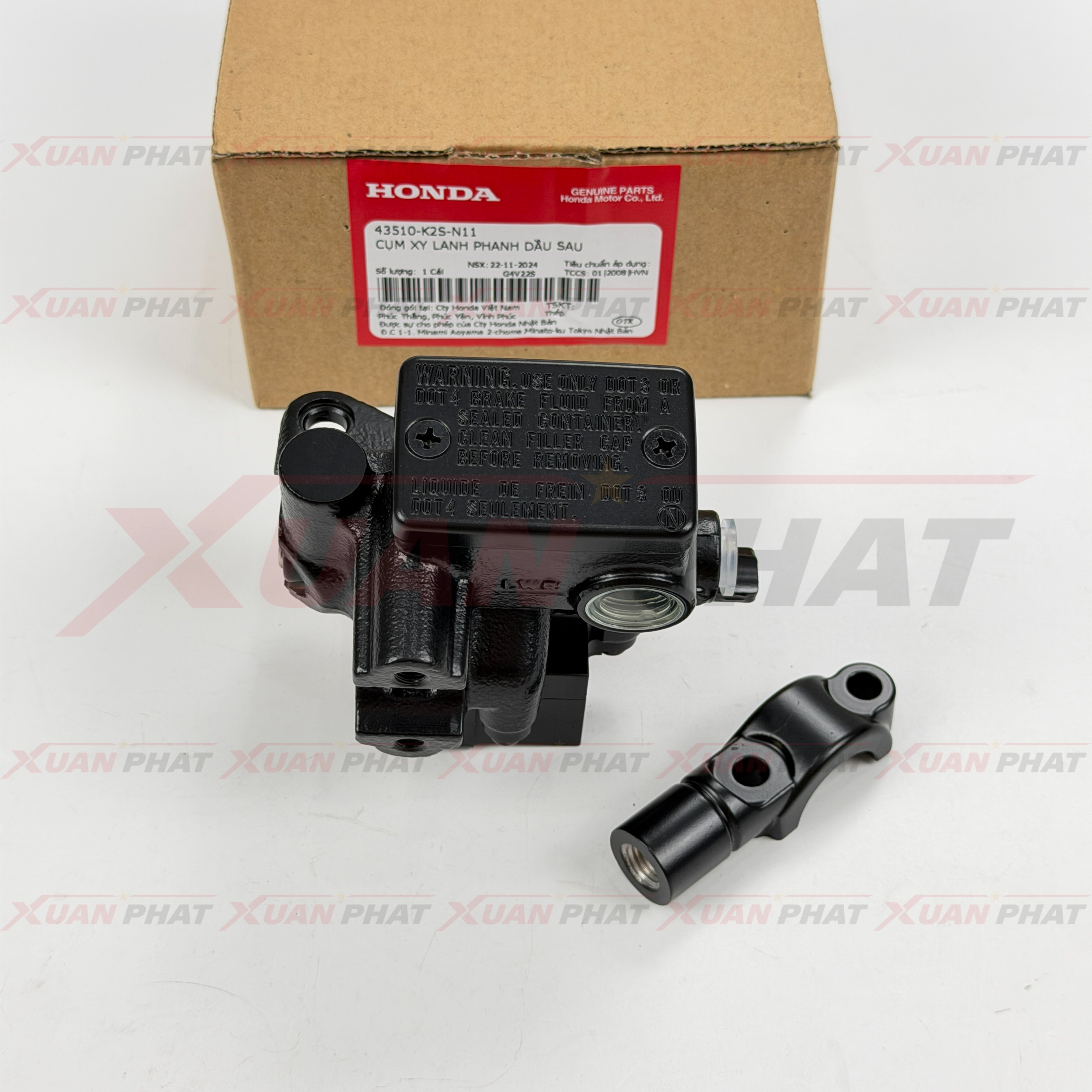 Cùm dầu thắng ABS trước sau Vario 160 chính hãng, Cụm xy lanh phanh dầu trái phải vario 160