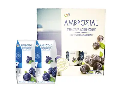 [[ Carton sale ]] An mu xi Ambrosial Greek Yoghurt Blueberry 205g ** 12s x 205g