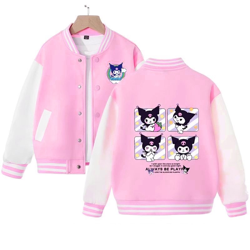 Áo khoác bé gái , áo bomber cho nữ size đại đến 65kg - áo bomber kuromi