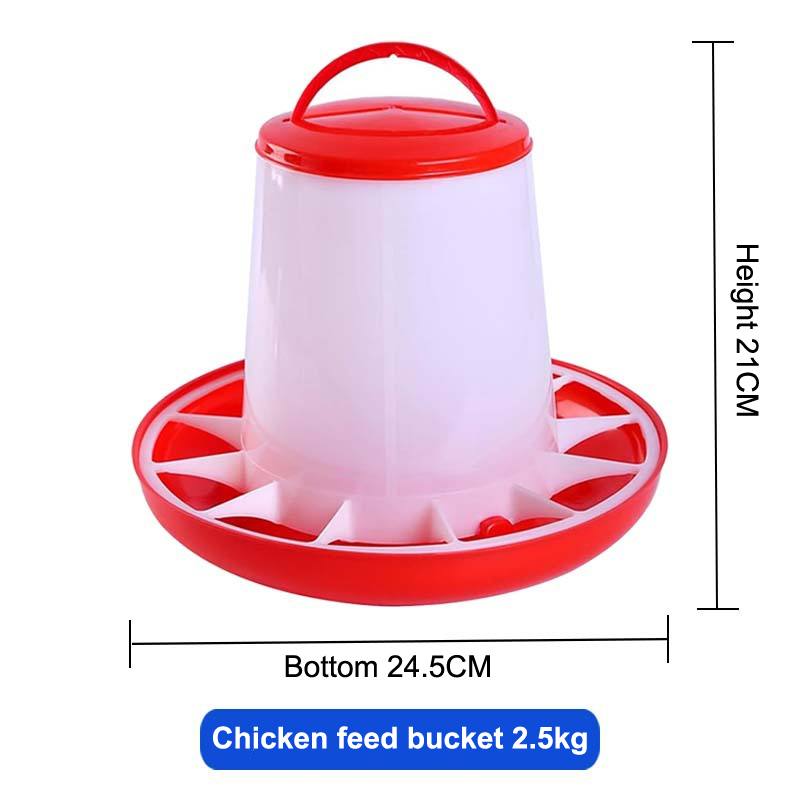 [HUSTOM] COD 1 4 6 8 10kg Tự động gà trung chuyển xô Gà trống hen ăn thiết bị, trang trại động vật gia cầm chim cút chim bồ câu ăn nguồn cung cấp 1 PC - 8