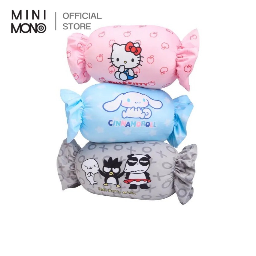 Mini Mono หมอนท็อฟฟี่ Sanrio Friends โดดเด่นด้วยรูปทรงห่อขนมสุดน่ารัก พร้อมคาแรคเตอร์สุดโปรดจาก Sanrio ราคา 250 บาท*ส่งฟรี