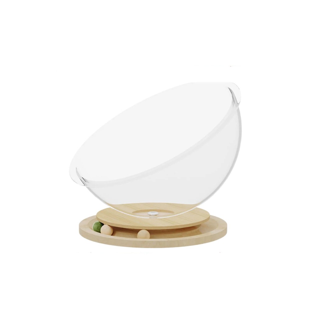 ZENDO12 Tròn Giường cho mèo không gian Acrylic Trong suốt Ổ ngủ cho mèo Sản phẩm cho thú cưng Phổ thông Đồ chơi cho mèo Tất cả các mùa - 4