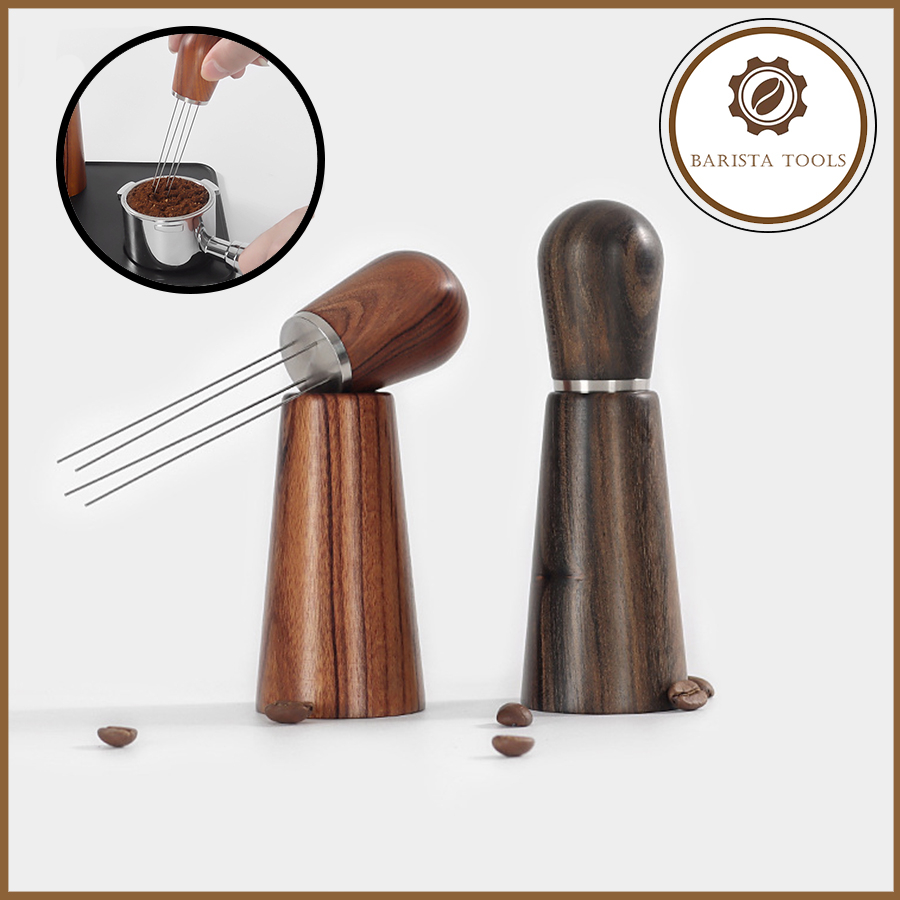 Dụng cụ đánh tơi bột cà phê 4 kim | Dụng cụ Barista