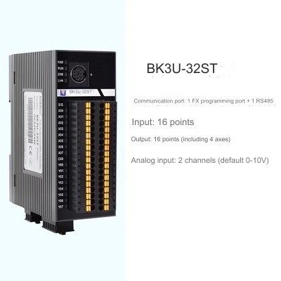 Bộ lập trình PLC LK3U FX3U 14 16 20 24 30 32MT 32MR 48 64 MT MR MRT AD2DA phát xung 4/8 TRỤC RTC Modbus RTU RS485 ADPRW. TGT - BK-S FX3U-32MT RS422