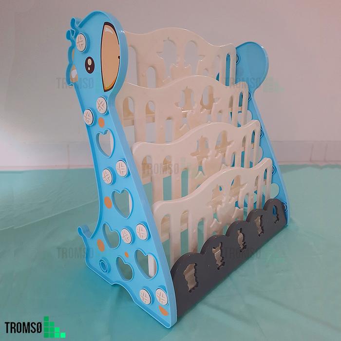 🔥 REKOMENDASI TROMSO RAK BUKU ANAK PLASTIK TEBAL DUAL MODEL (4 SUSUN / 3 SUSUN + 2 LACI) IN 1 READY STOCK - MEDIUM - MULTIFUNGSI & KOKOH 💯